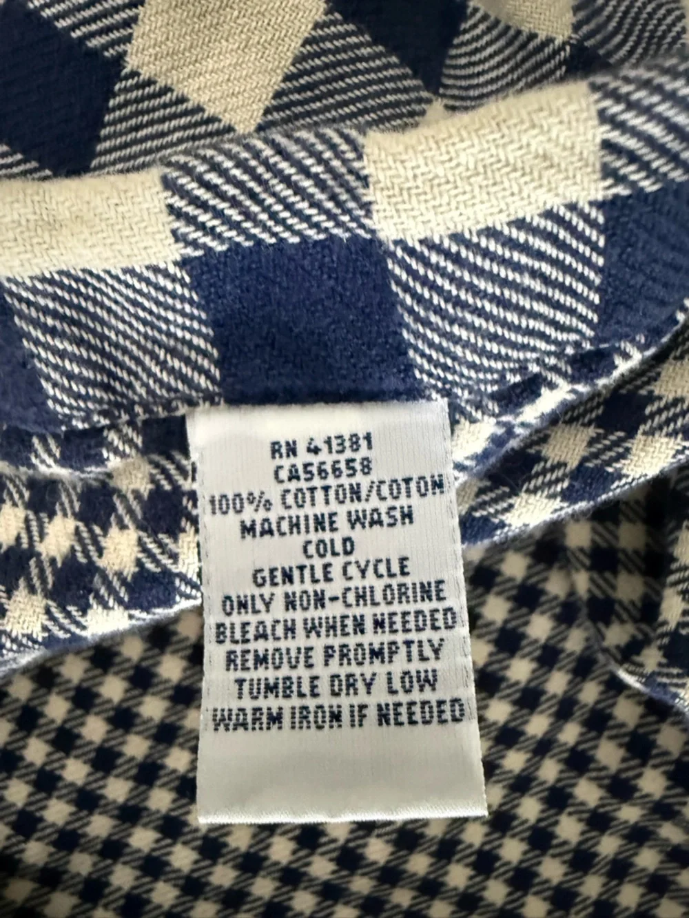 Polo Ralph Lauren Blue/White Gingham Pattern Heavier Button Down